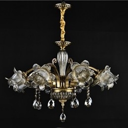 Ρουστίκ Lodge Painting Feature for Designers Metal Indoor Shops 2 Bulbs Chandelier