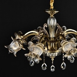 Ρουστίκ Lodge Painting Feature for Designers Metal Indoor Shops 2 Bulbs Chandelier