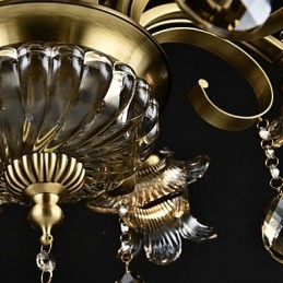 Ρουστίκ Lodge Painting Feature for Designers Metal Indoor Shops 2 Bulbs Chandelier