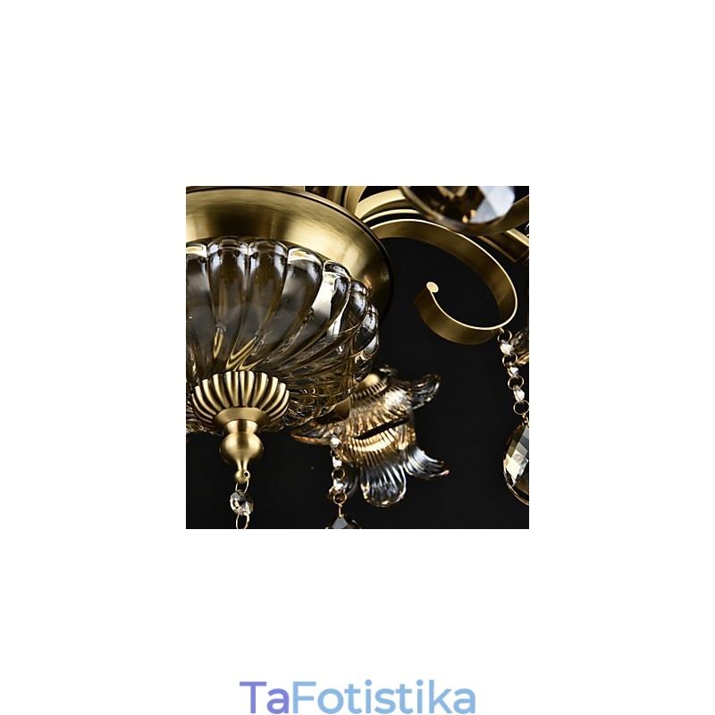 Ρουστίκ Lodge Painting Feature for Designers Metal Indoor Shops 2 Bulbs Chandelier