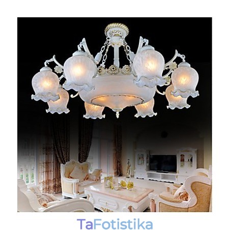Πολυέλαιος Λευκός European Retro Classic Πολυέλαιος Λευκός European Retro Classic