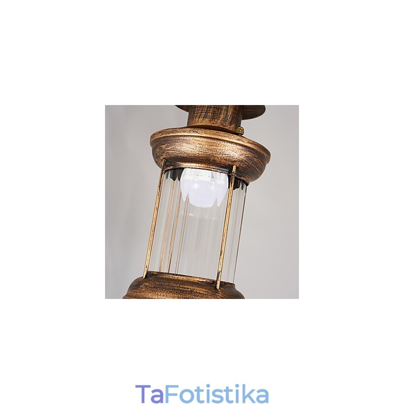Μεταλλικός πολυέλαιος Rustic Lodge Globe Vintage Retro Country Painting για Mini Style Designers