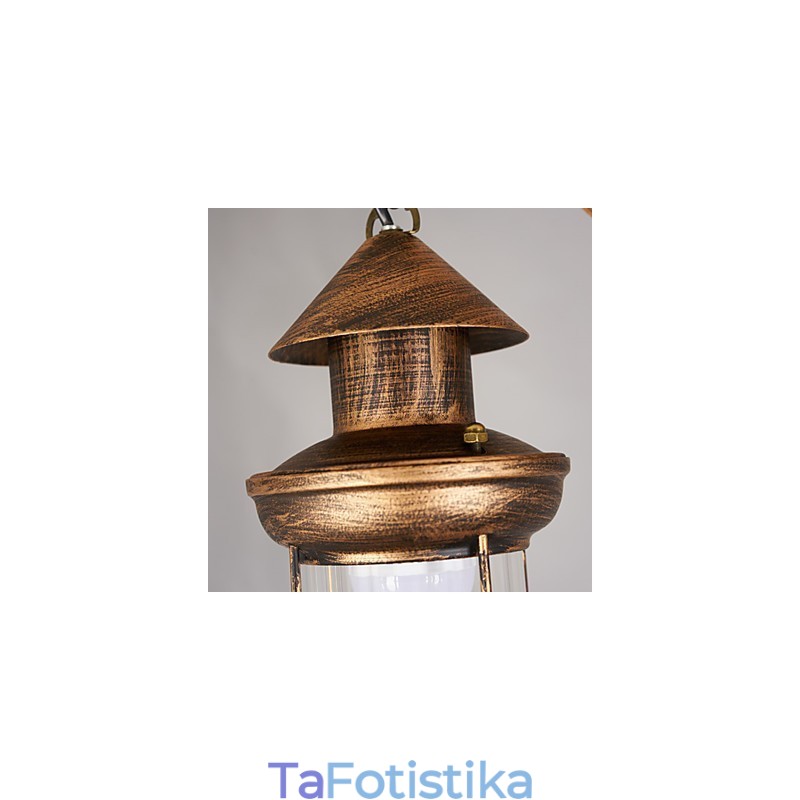 Μεταλλικός πολυέλαιος Rustic Lodge Globe Vintage Retro Country Painting για Mini Style Designers