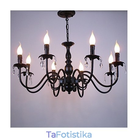 Έργο Droplight Διακόσμηση λαμπτήρων με λαμπτήρες κεριών ευρωπαϊκού στυλ Έργο Droplight Διακόσμηση λαμπτήρων με λαμπτήρες κεριών ευρωπαϊκού στυλ