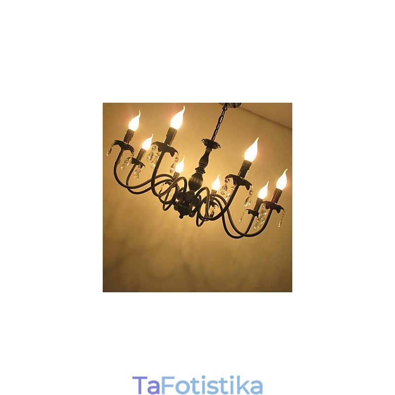 Έργο Droplight Διακόσμηση λαμπτήρων με λαμπτήρες κεριών ευρωπαϊκού στυλ