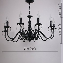 Έργο Droplight Διακόσμηση λαμπτήρων με λαμπτήρες κεριών ευρωπαϊκού στυλ