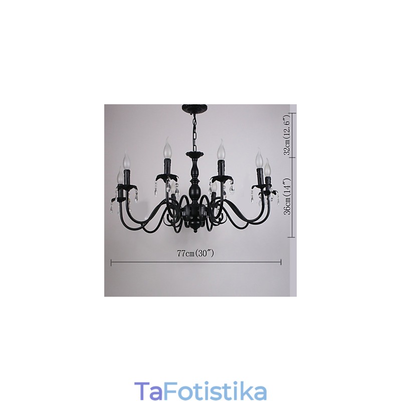 Έργο Droplight Διακόσμηση λαμπτήρων με λαμπτήρες κεριών ευρωπαϊκού στυλ