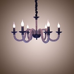 Loft Industrial Wind Vintage Iron Lamps Καταστήματα Πολυέλαιος Σχοινί Φωτιστικά πολυελαίου