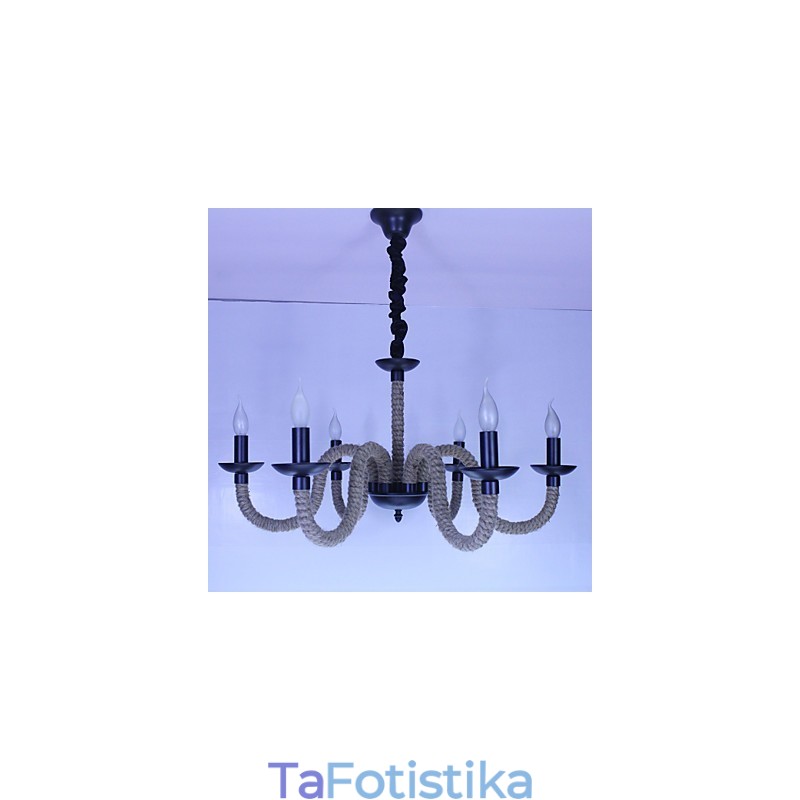 Loft Industrial Wind Vintage Iron Lamps Καταστήματα Πολυέλαιος Σχοινί Φωτιστικά πολυελαίου