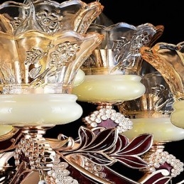 Κρεμαστό ελαφρύ χαρακτηριστικό κράμα ψευδαργύρου για καταστήματα με 15 λαμπτήρες κρυστάλλινου μεταλλικού εσωτερικού χώρου