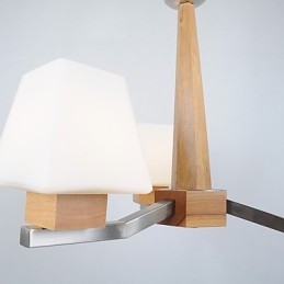 Μοντέρνο μοντέρνο ηλεκτρολυμένο χαρακτηριστικό για ξύλινο πολυέλαιο μπαμπού