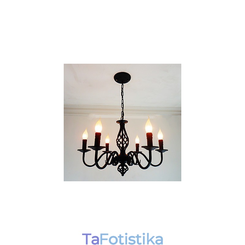 Artistic Chic & Modern Others Feature for Candle Style Metal Indoors 6 Bulbs Chandelier