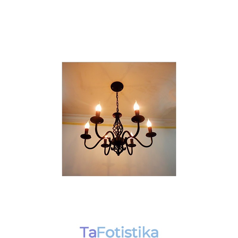 Artistic Chic & Modern Others Feature for Candle Style Metal Indoors 6 Bulbs Chandelier