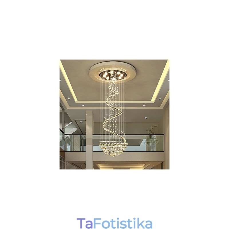 Μοντέρνα κρυστάλλινα φωτιστικά πολυελαίου οροφής Κρεμαστό φωτιστικό εσωτερικού χώρου Φωτιστικά Deco