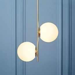 Ρουστίκ Lodge Painting Feature for Designers Metal Indoor Shops 2 Bulbs Chandelier