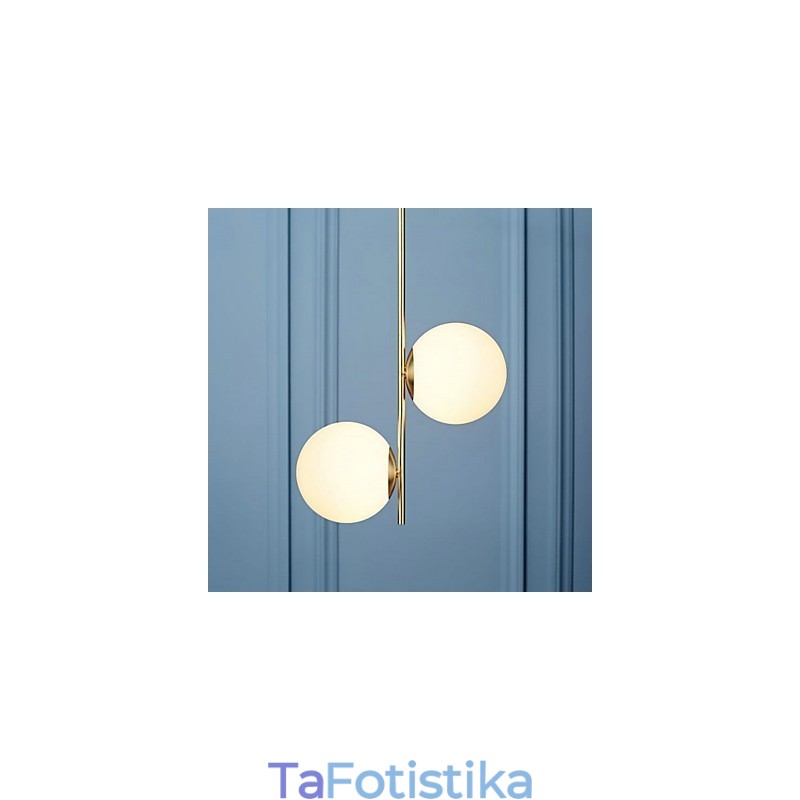 Ρουστίκ Lodge Painting Feature for Designers Metal Indoor Shops 2 Bulbs Chandelier