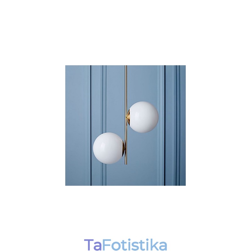 Ρουστίκ Lodge Painting Feature for Designers Metal Indoor Shops 2 Bulbs Chandelier