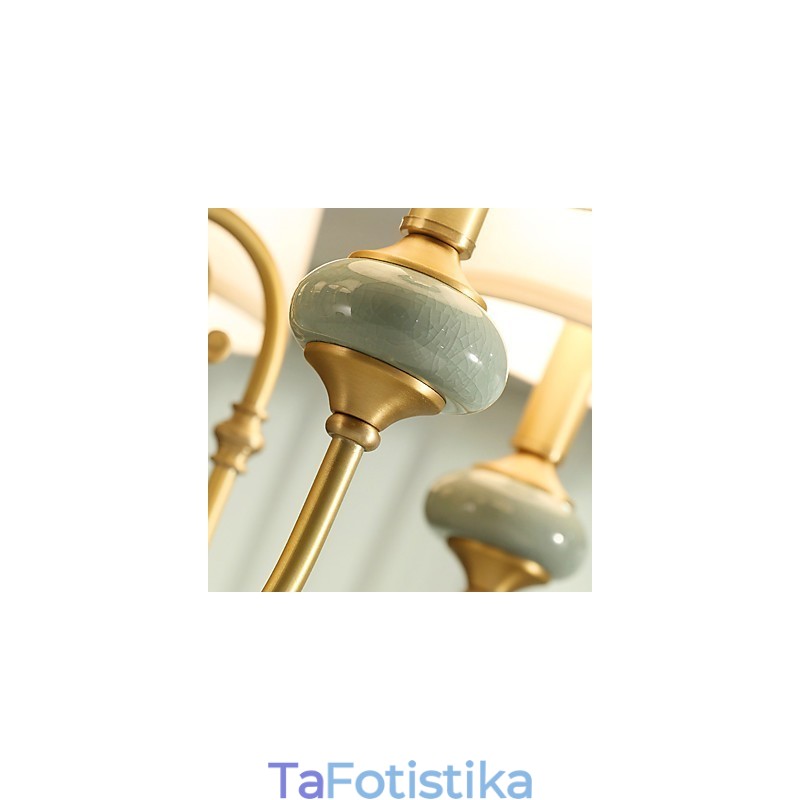 Παραδοσιακός κλασικός ορειχάλκινος πολυέλαιος Mini Style Metal 3 Bulbs