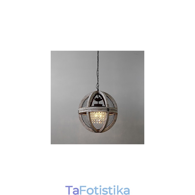 Vintage Metal Amercian Industrial Loft Painting Χρώμα Ξύλινο Φωτιστικό Πολυέλαιος το Διακοσμητικό Κρεμαστό Φωτιστικό Εσωτερικού