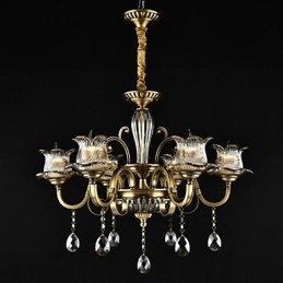 Rustic Lodge Painting Feature for Designers Metal Indoor Shops Πολυέλαιος 2 Bulbs