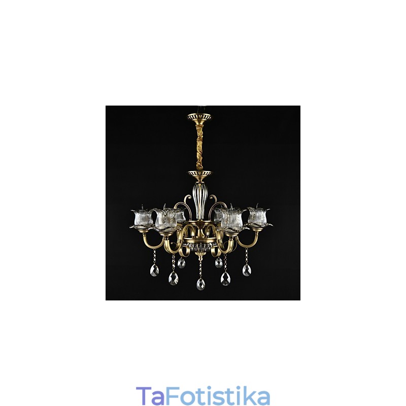Rustic Lodge Painting Feature for Designers Metal Indoor Shops Πολυέλαιος 2 Bulbs