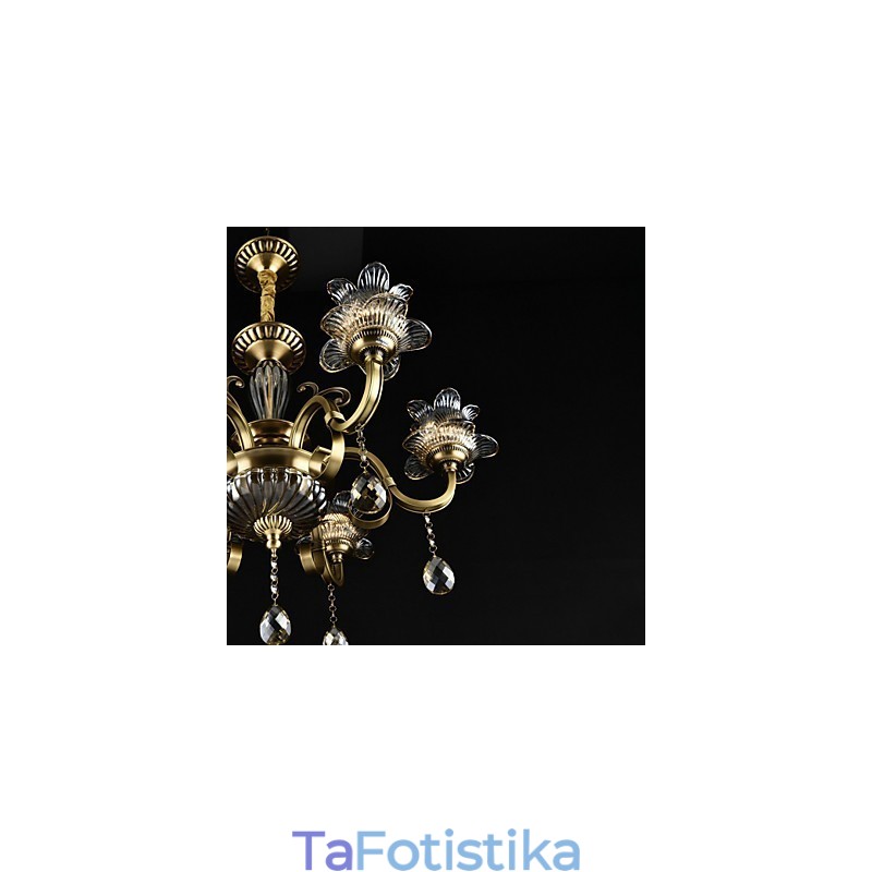 Rustic Lodge Painting Feature for Designers Metal Indoor Shops Πολυέλαιος 2 Bulbs