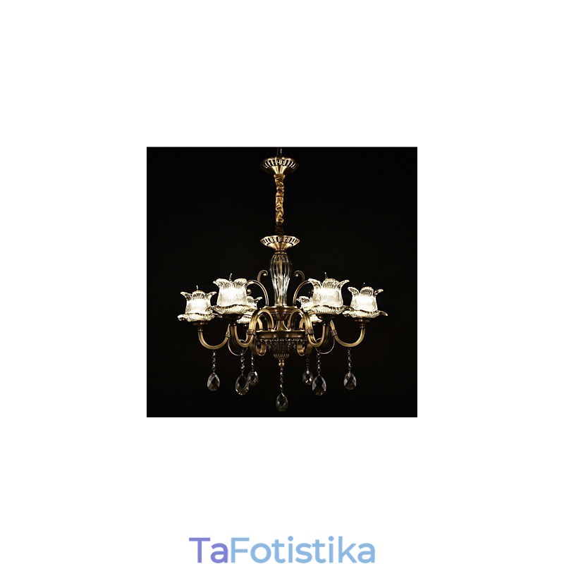Rustic Lodge Painting Feature for Designers Metal Indoor Shops Πολυέλαιος 2 Bulbs