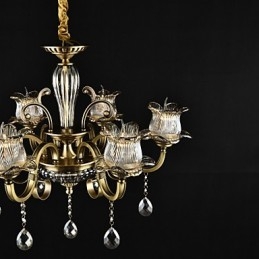 Rustic Lodge Painting Feature for Designers Metal Indoor Shops Πολυέλαιος 2 Bulbs
