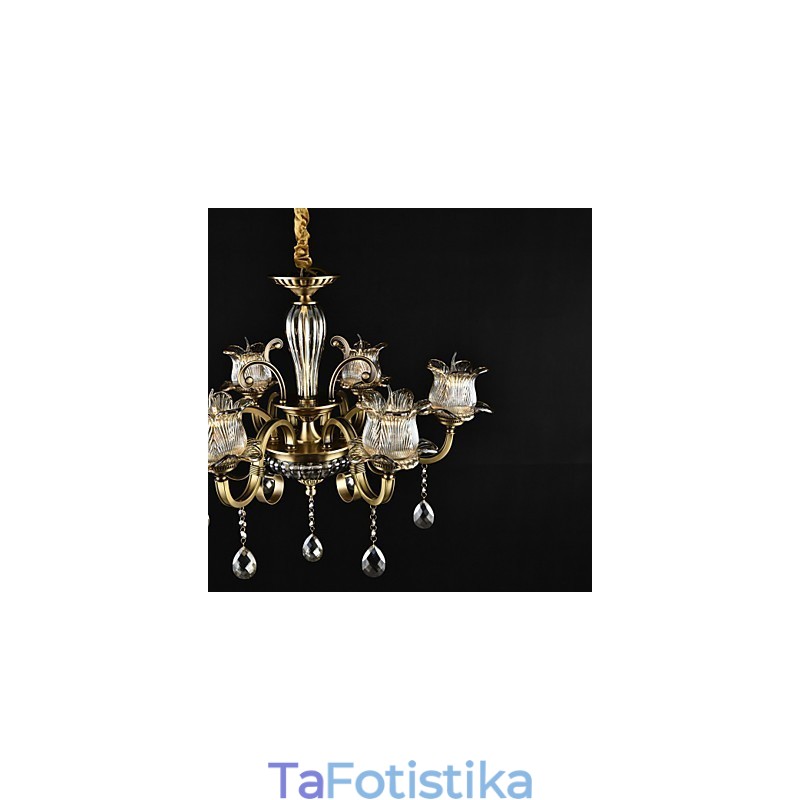 Rustic Lodge Painting Feature for Designers Metal Indoor Shops Πολυέλαιος 2 Bulbs