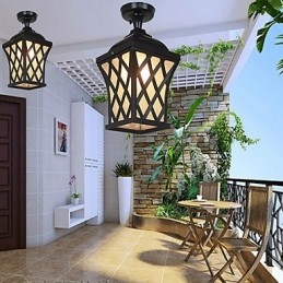 Αγροτικό Φωτιστικό American Garden Patio Door Outdoor Waterproof Grape Droplight
