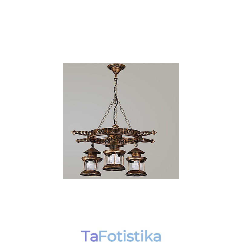 Μεταλλικός πολυέλαιος Rustic Lodge Vintage Retro Country Globe για Mini Style Designers