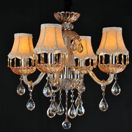 Πολυέλαιος Crystal Retro Glass 4 Light