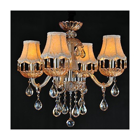 Πολυέλαιος Crystal Retro Glass 4 Light Πολυέλαιος Crystal Retro Glass 4 Light
