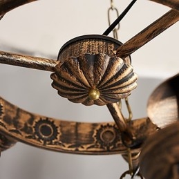 Μεταλλικός πολυέλαιος Rustic Lodge Vintage Retro Country Globe για Mini Style Designers