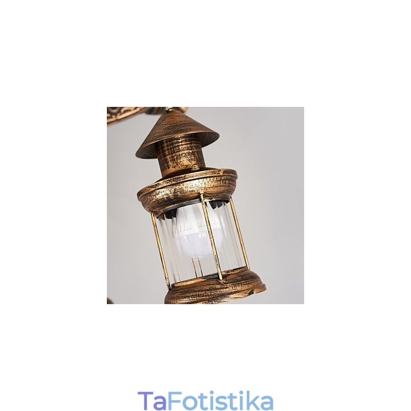 Μεταλλικός πολυέλαιος Rustic Lodge Vintage Retro Country Globe για Mini Style Designers