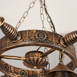 Μεταλλικός πολυέλαιος Rustic Lodge Vintage Retro Country Globe για Mini Style Designers