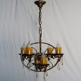 Ρουστίκ Lodge Vintage Retro Country Globe Painting για Mini Style Designers Μεταλλικός πολυέλαιος