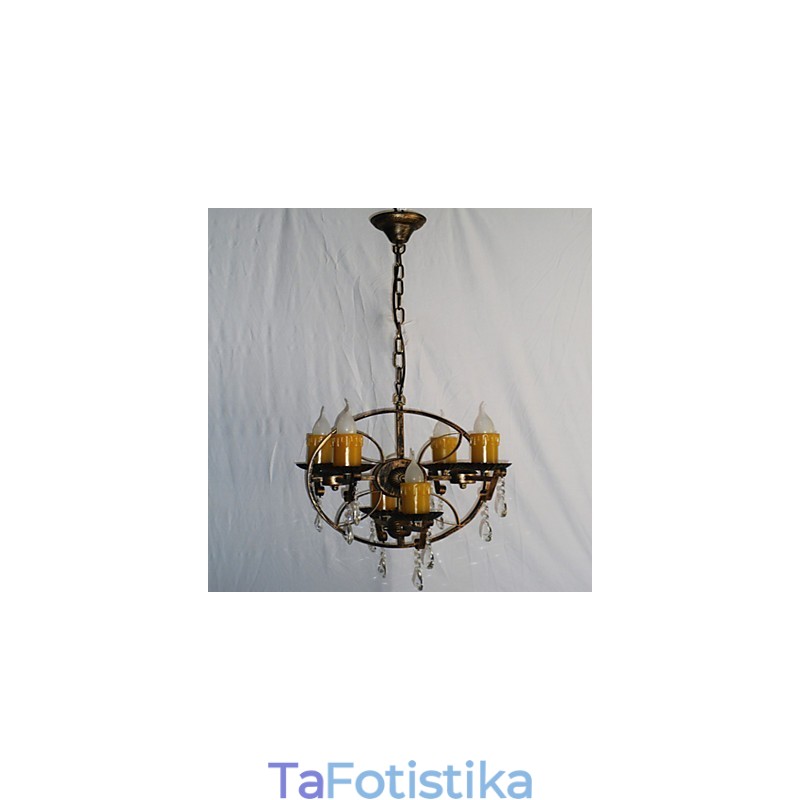Ρουστίκ Lodge Vintage Retro Country Globe Painting για Mini Style Designers Μεταλλικός πολυέλαιος