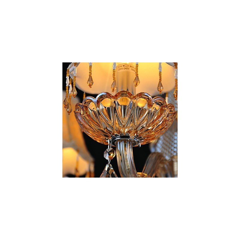 Πολυέλαιος Crystal Retro Glass 4 Light