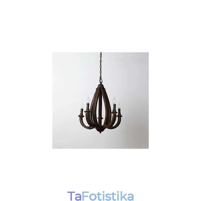 Vintage Ζωγραφική Χαρακτηριστικό Mini Style Wood Bamboo Lamp the Decorate Pendent Lamp