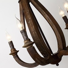 Vintage Ζωγραφική Χαρακτηριστικό Mini Style Wood Bamboo Lamp the Decorate Pendent Lamp