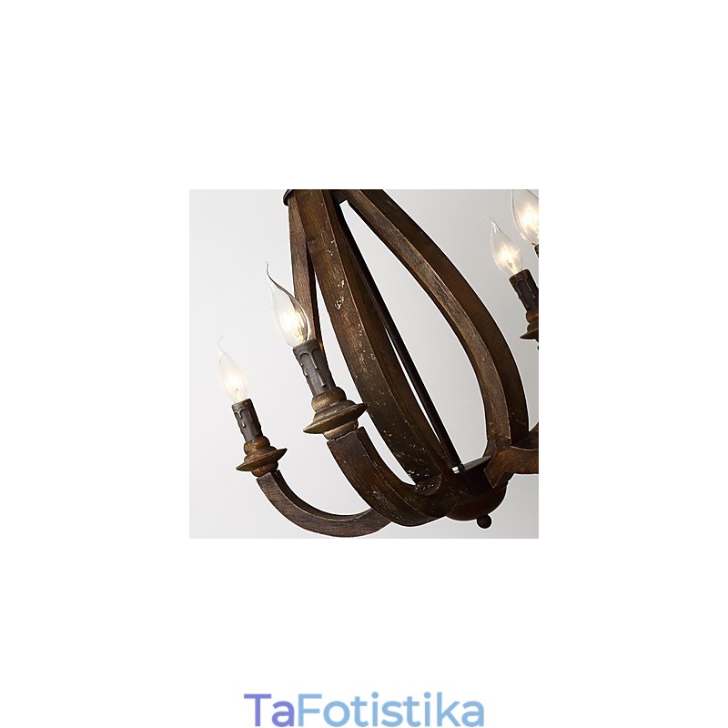 Vintage Ζωγραφική Χαρακτηριστικό Mini Style Wood Bamboo Lamp the Decorate Pendent Lamp