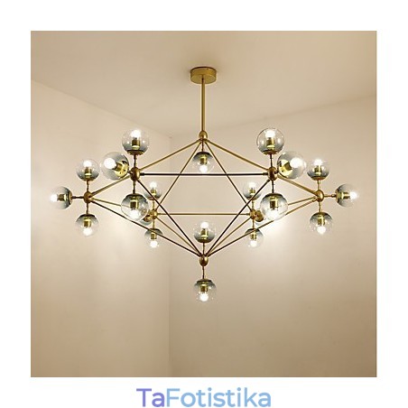 Twenty_one Light Post Modern Europe Style Modo Metal Glass Pendent Lamp the Foyer Decorate Industrial Chandelier Lamp Twenty_one Light Post Modern Europe Style Modo Metal Glass Pendent Lamp the Foyer Decorate Industrial Chandelier Lamp