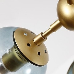 Twenty_one Light Post Modern Europe Style Modo Metal Glass Pendent Lamp the Foyer Decorate Industrial Chandelier Lamp