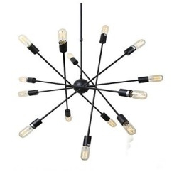 Ρουστίκ Lodge Painting Feature for Designers Metal Indoor Shops 2 Bulbs Chandelier