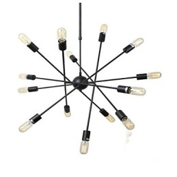 Ρουστίκ Lodge Painting Feature for Designers Metal Indoor Shops 2 Bulbs Chandelier