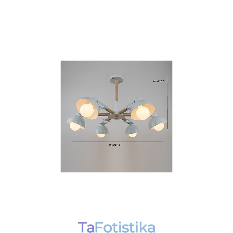 Παραδοσιακό Classic Rustic Lodge Vintage ρετρό ζωγραφική για μεταλλικό πολυέλαιο μίνι