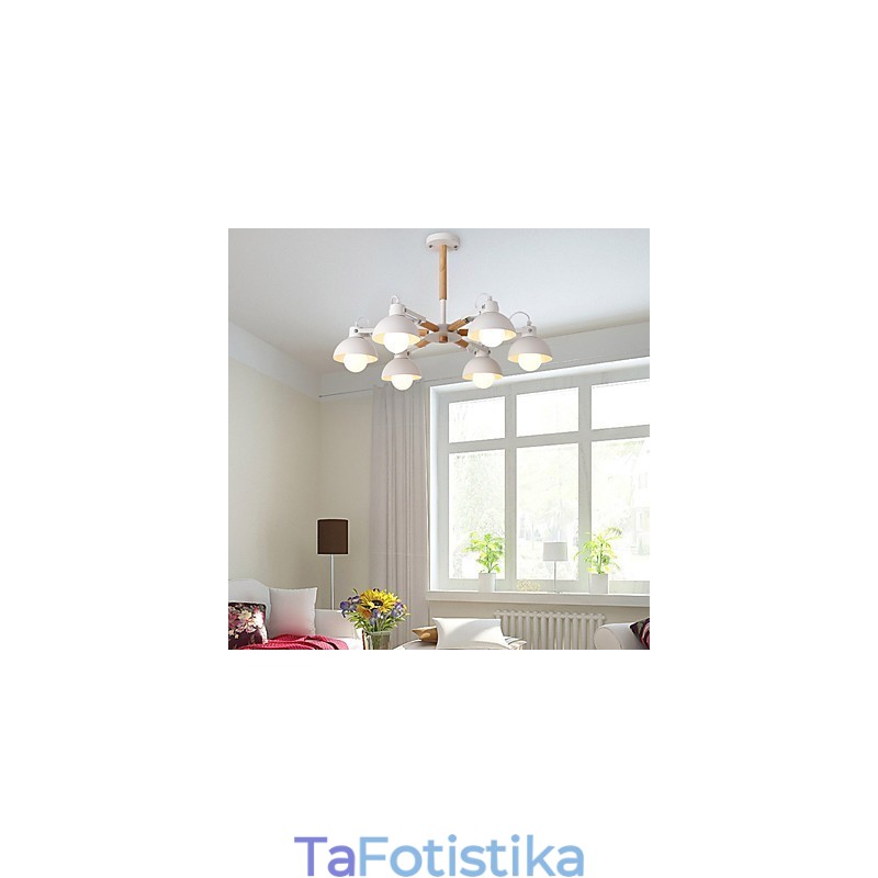 Παραδοσιακό Classic Rustic Lodge Vintage ρετρό ζωγραφική για μεταλλικό πολυέλαιο μίνι
