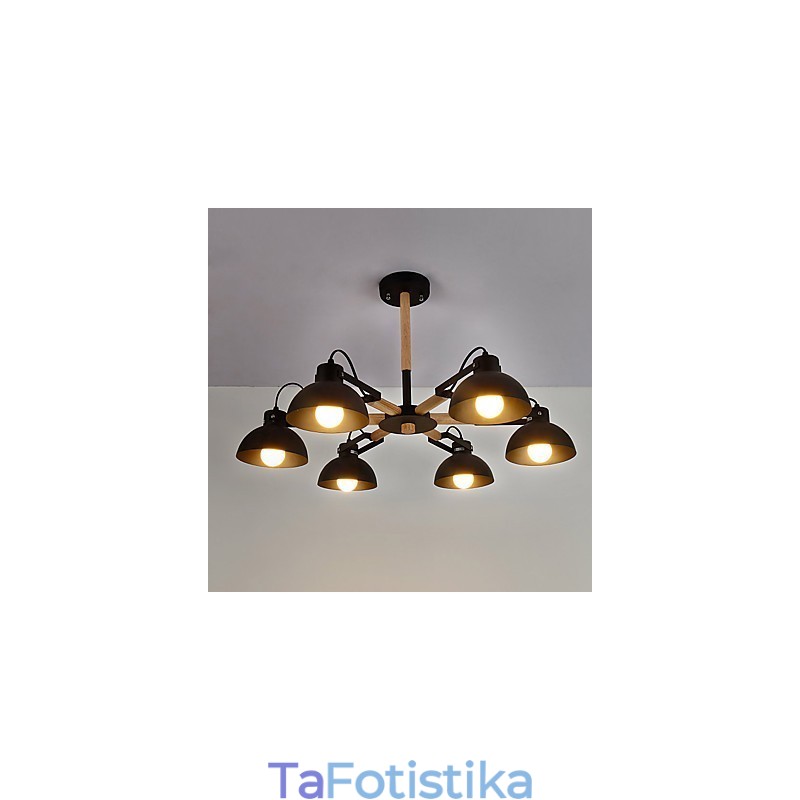 Παραδοσιακό Classic Rustic Lodge Vintage ρετρό ζωγραφική για μεταλλικό πολυέλαιο μίνι
