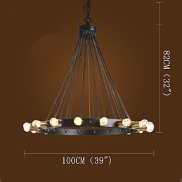 Nordic Creative Chandelier Retro Industria Ρετιρέ